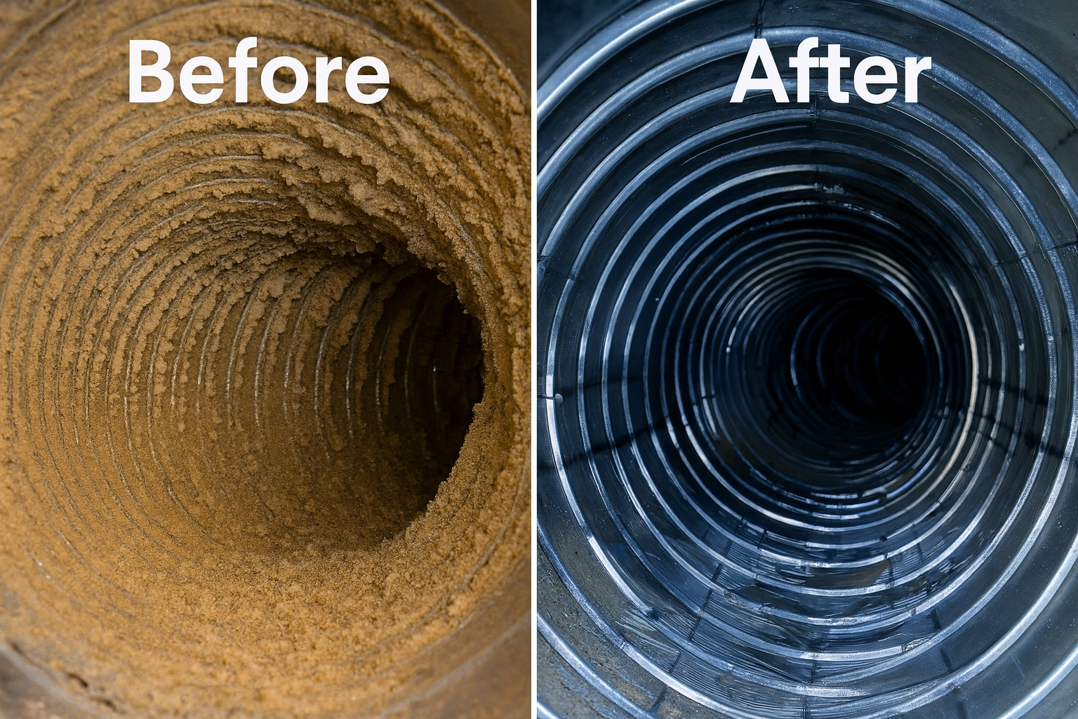 air duct before and after